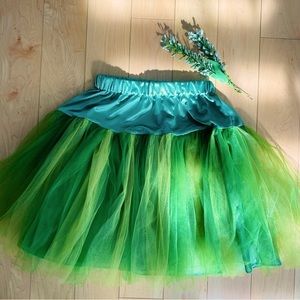 Adult Tutu Perky Pixie Skirt Shade of Green• One Size Fits S-M